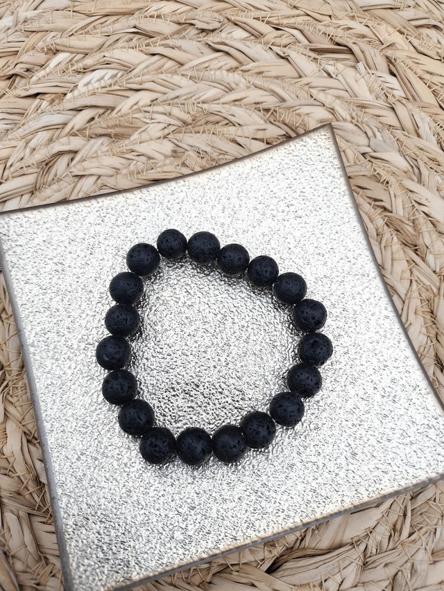 Bracelet homme Pierre de Lave