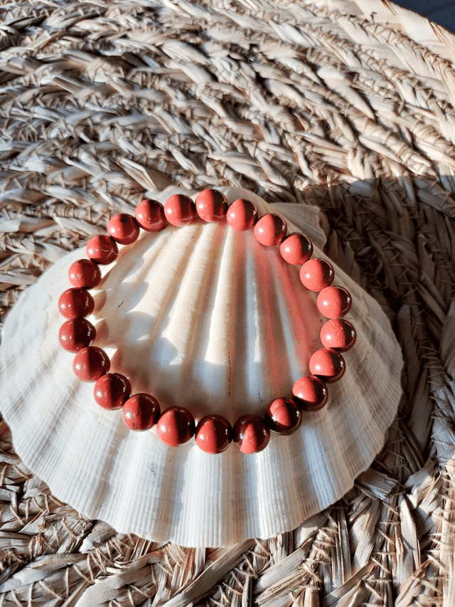 Bracelet Jaspe rouge 