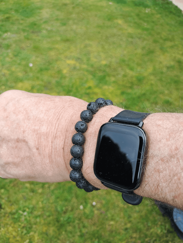 Bracelet homme Pierre de Lave