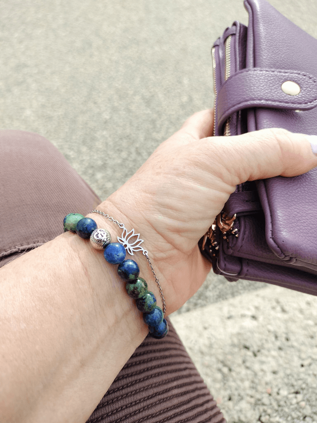 Bracelet Azurite Malachite