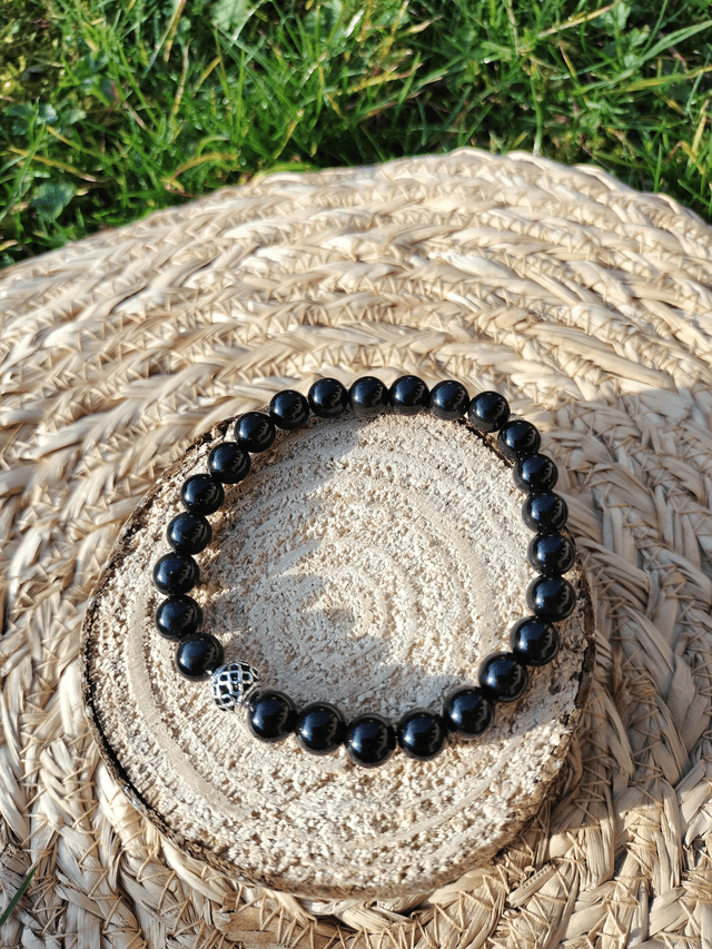 Bracelet homme d&#039;obsidienne oeil céleste